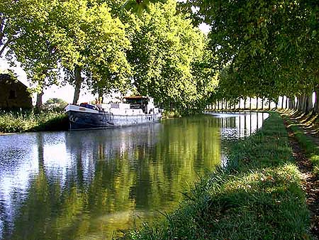 a boat on the canal du midi