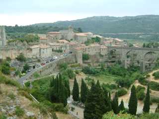 Minerve a village perched on the edge of a gorge